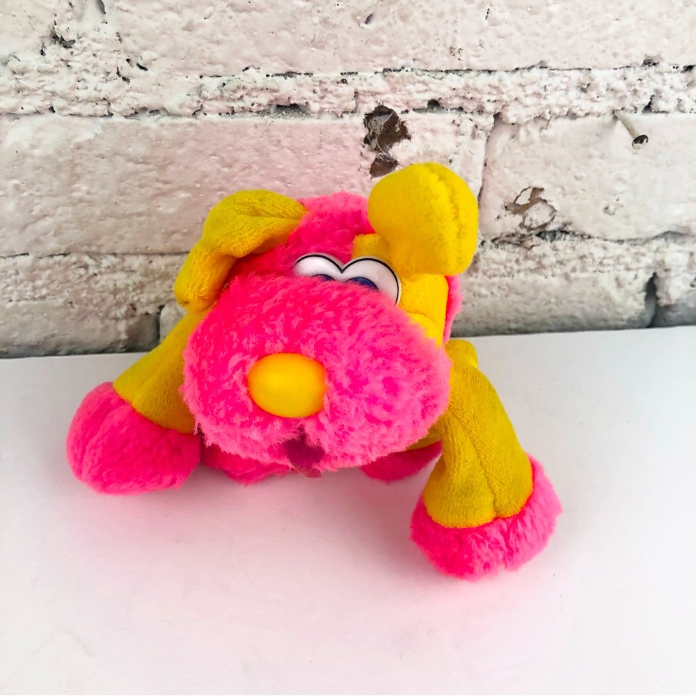 Vintage Dan Dee Mini Pink Dog Stuffie
